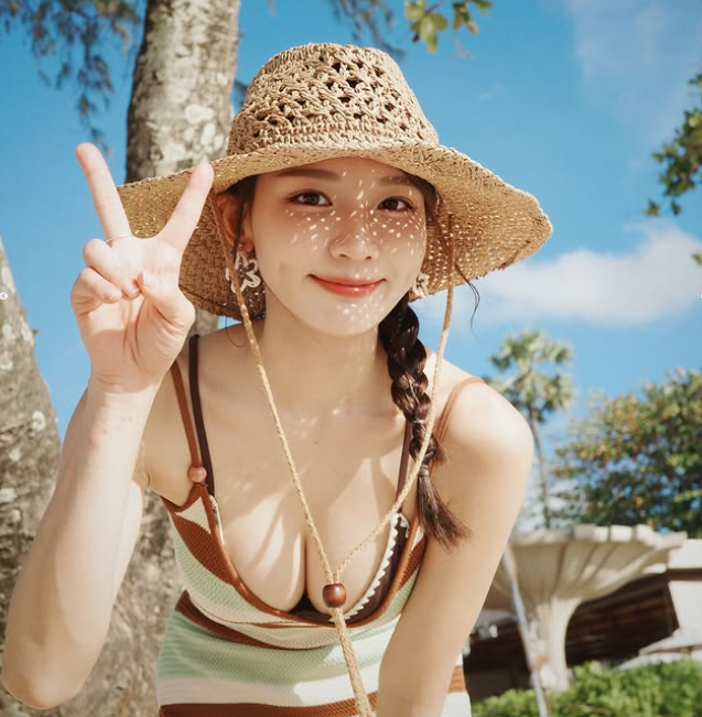 林莎分享度假辣照。(圖/翻攝林莎IG)